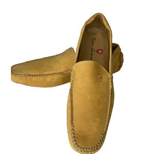 TONINO LAMBORGHINI Shoes Mens EUR 43 US 9 Yellow Suede Driving Loafers Moccasins